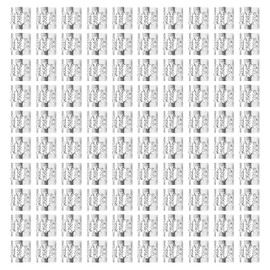 Beayuer 100 Pieces Hair Jewelry Rings Hair Decorations, Aluminum Dreadlocks beads Metal Cuffs, Including Silver Hair Decorations Rings Clips (100 Pcs, Silver)