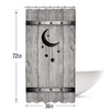 Yookeb Stall Barn Door Bathroom Shower Curtain 36W by 71H