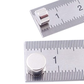 Brudazon 45 Mini Disc Magnets 6 x 4 mm N52 Strongest Level - Neodymium Magnets Ultra Strong Power Magnet for Model Making, Photo, Whiteboard, Pin Board, Fridge, Crafts, Magnetic Disc Extra Strong