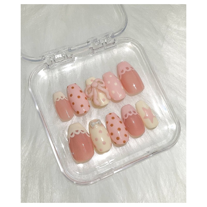Cozy Love Handmade Nail Tips - Short Coffin / 코지러브