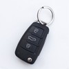 TITECOUGO 30mm KeyRings Keychain Stainless Steel Flat Split KeyRing Circular
