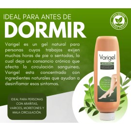 Kit 2 Varigel - Gel Relajante Para Piernas Cansadas Varices