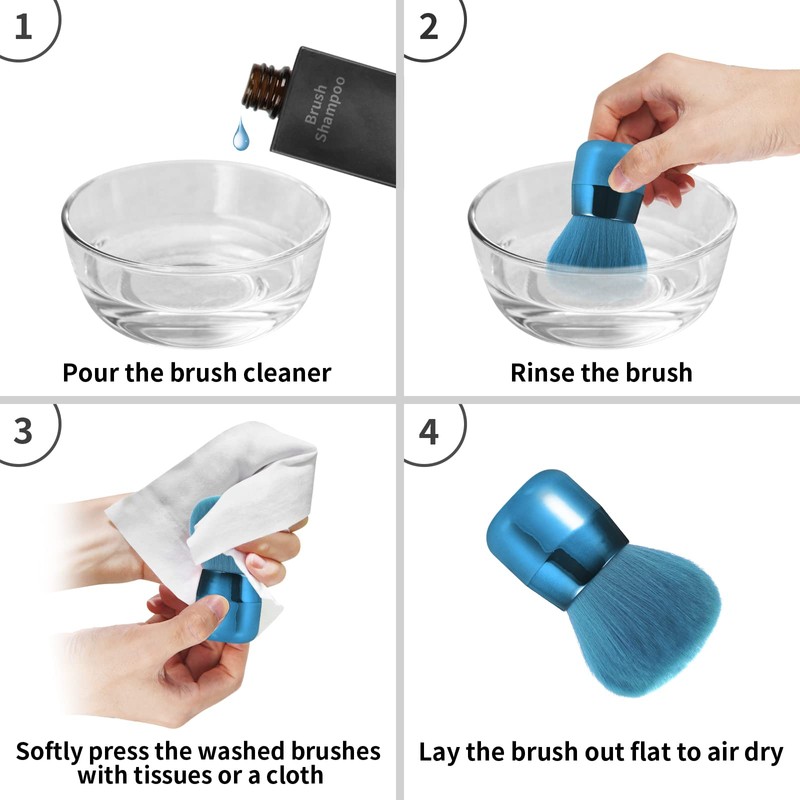 Vaincre Nail Art Dust Powder Remover Brush, Soft Nail Art