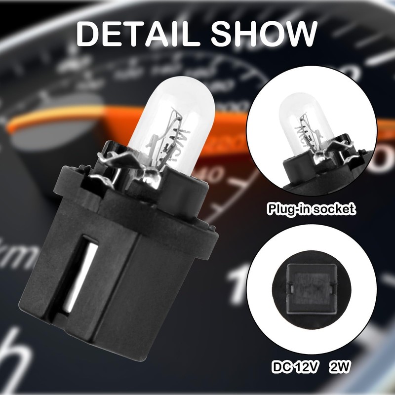 PosyLane 10 Pack T5 B8.5D LED Dashboard Car Dash Light