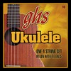 GHS Strings 10 Set, Hawaiian D-Tuning Ukulele Strings, Clear Nylon