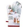 AMOUR INFINI Pot Holders and Oven Mitts|100% Cotton Christmas Winter