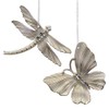 CF Collection Butterfly and Dragonfly Christmas Tree Ornaments [Set of