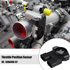 X AUTOHAUX Black Car Throttle Position Sensor Replacement SERA486-07 for Infiniti QX4 1997-2000 for Nissan Frontier 1999-2004