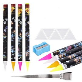 20 Pcs Rhinestone Picker Tool Kit,Rhinestone pen tool for Rhinestones and Diamond Painting, 8 rhinestone pen tool and 10 Rhinestone Trays rhinestone tools for Nail Art Diamond Painting