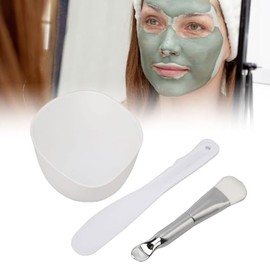 Face Mask Mixing Bowl Set, Juego de Cuencos para Mezclar Mascarillas Faciales Suaves y Delicados con Cepillo, Kit de Herramientas de Espátula Portátil para Bricolaje Material de Silicona
