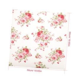 TEHAUX 1sheet Delicate Floral Fabric Sheet for Crafting Patchwork Material for Quilting Home Decor and Sewing Projects