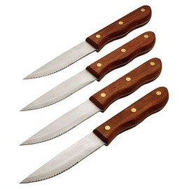 MIU 4-Piece Pakka Wood Handled Jumbo Steak Knife Set