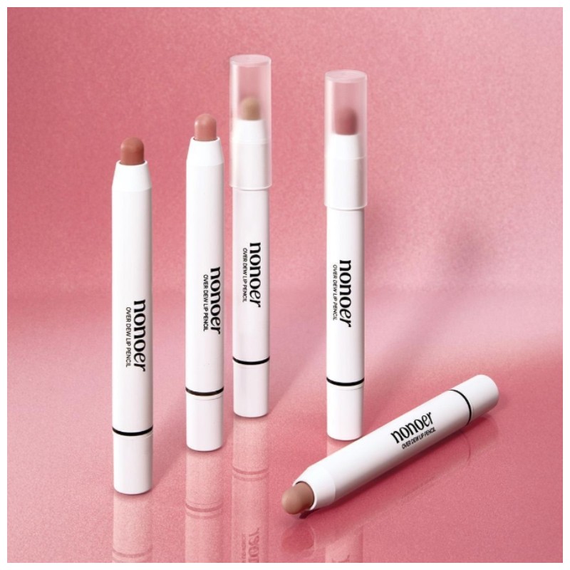 NONORE Over Dew Lip Pencil 4ml, Color:002 Suede Rosy Brown