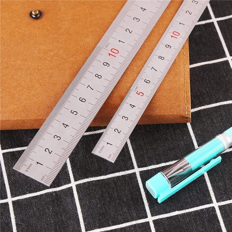 Stainless Steel Straight Ruler 11.8 inches (300 mm) (Large) x
