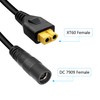 RIIEYOCA XT60 to DC 8mm Connector Adapter,XT60 Female to DC