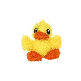 MIGHTY- Microfiber Ball Duck – Made with Squeaker Balls and Minimal Stuffing. Strong & Tough. Interactive Play. Machine Washable & It Floats