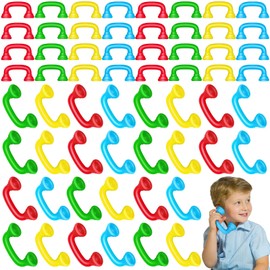 Sumind 60 Pcs Reading Phones Bulk 4 Colors Red Yellow Blue Green Hear Myself Phones Auditory Feedback Mobile Speech Therapy Supplies for Kids Classroom Fluency Pronunciation Teaching