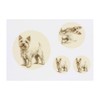 Azeeda 4 x 'Westie Hund stehend' Temporäre Tattoos - Wasserfest,