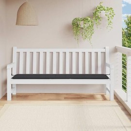 SKM Garden Bench Cushion Black Oxford Fabric (100% Polyester),Black (Weight 1.5KG)