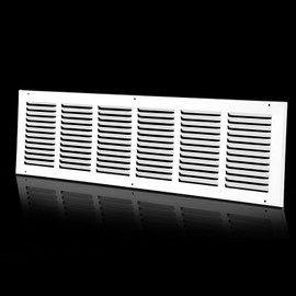 30x8 Return Air Grille(Duct Opening Size),Air Return Vent Cover,Flat Vent Cover,Rejillas De Aire Acondicionado para Casa,Return Air Grilles,Outer Dimensions:31.75"Wx9.75"H(30"W x 8"H, Duct Opening)