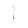 Nakano Fine Necklace Treble Clef Pink Gold Matte JE30NGCPG