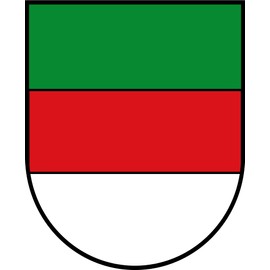 Aufkleber Helgoland Wappen ca. 9 x 11 cm Sticker - Konturgeschnitten - Carsticker Autoaufkleber Flagge Fahne