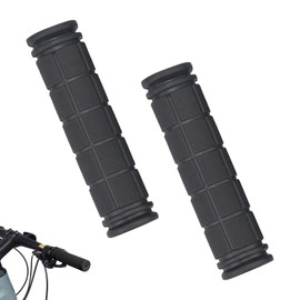 Pack of 2 Bicycle Grips 120 mm Black Bicycle Grips Non-Slip Bicycle Handlebar Grips Rubber for MTB Road Bike Trekking Bike City Bike BMX