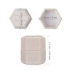 AIEX - Caja de terciopelo para joyas, doble ranura hexagonal