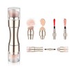 BlingToman - Juego de brochas de maquillaje 4 en 1,