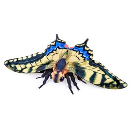 Frankiezhou Home Swallowtail Butterfly Plush Toy, Large Swallowtail Butterfly Stuffed Animals 16in, Realistic Soft Big Butterfly Plushie Model Toy, Unique Plush Gift Collection for Kids