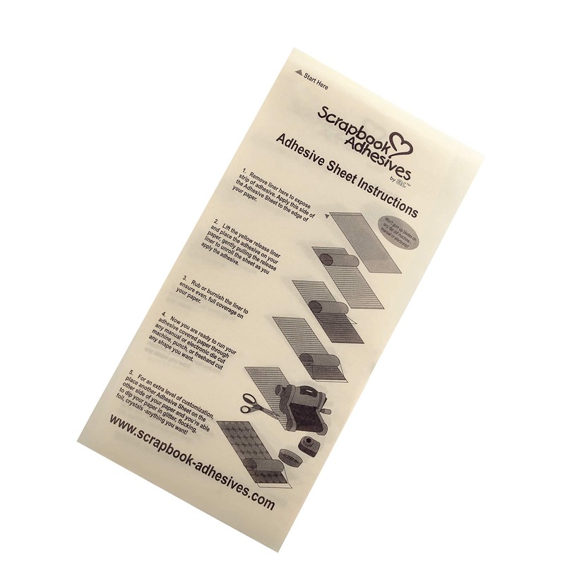 3L Scrapbook Adhesives Adhesive Sheets, 4-Inch x 6-Inch, 10-Pack