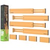 ANTOWIN Bamboo Drawer Dividers Organizers, Drawer Separators Splitter,13-17 inches Long