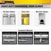 BRINKS Commercial - Heavy Duty Commercial Door Closer, Aluminum Finish