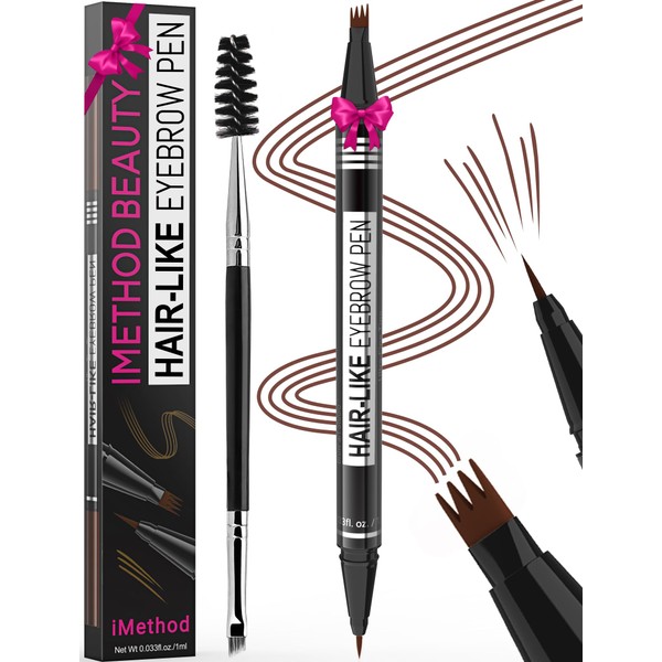iMethod Eyebrow Pen - Eyebrow Pencil Magical 2-in-1 Eye Brow