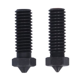 2PCS 3 Hole Nozzles Hardened Steel Nozzle Fit 1.75mm Filament 3D Printer Nozzle Replacement for Sidewinder X X2 0.8mm