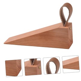 Ciieeo 1pc Solid Wood Door Stop Wood Door Stops Classic Door Stopper Cabinet Tools Floor Door Stopper Wood Door Wedge Door Stopper Tool Decorating Tools Door Touch Walnut Wooden