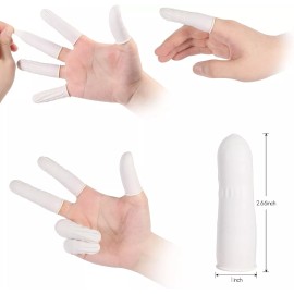 Unbranded 210 Pcs Finger Cots - Disposable Finger Protectors - Latex Rubber Finger Covers