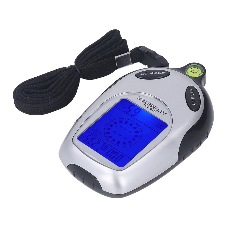 6 in 1 Altimeter Barometer Digital Display Multifunctional Thermometer Clock
