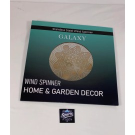 Galaxy Wind Spinner 12-inch 3D Stainless Steel for Garden Decor, Gift, Holiday Decor