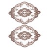 sourcing map 2Pack Retro Lace Placemat 12x17-in Oval Embroidered Table