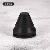 sourcing map Rubber Grommet Mount Dia 35 mm Conical for