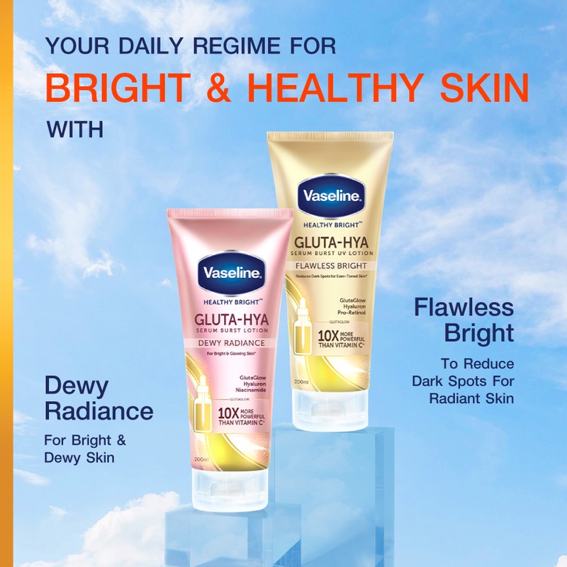 Vaseline Healthy Bright Body Lotion SPF50 Daily Protection & Brightening