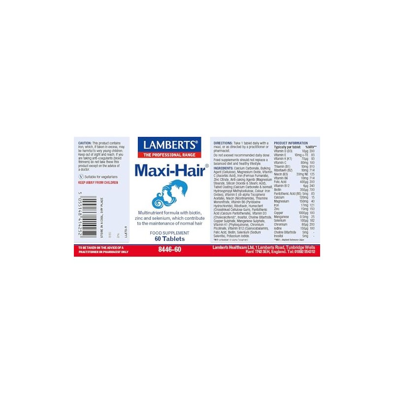 Lamberts Maxi-Hair 60 Tabs