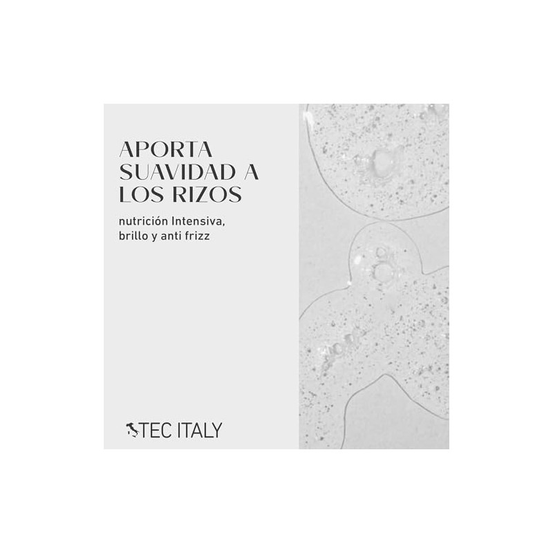 TEC ITALY Curls Shampoo Nutrición Rizos Antifrizz Protección UV 300