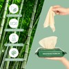 QingYa Bamboo Flushable Wipes,Septic Safe,Soft, Soothing Botanicals & Aloe, Unscented,Eco