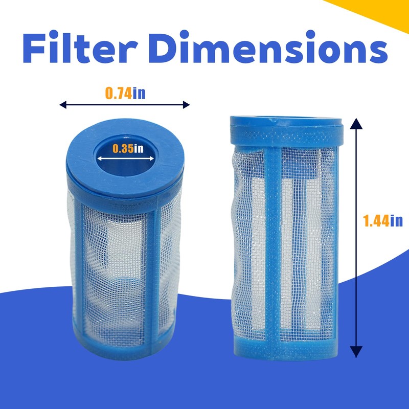 Beienz 4-Pack WC8-126Z Pool Air Bleed Filter Kit Compatible with