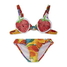Tuc Tuc Baby Girls' Fruitty Time Bikini, red