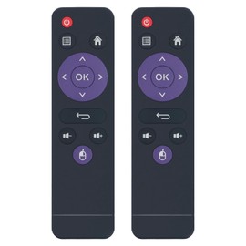 Pack of 2 Remote Control Replacement for MXQ TV Box H96 Mini, H603, A5X Max, H96 Max, RK3328, RK3318, X88 Pro S, X88 Pro T, X88 Pro X3, H6 Allwinne