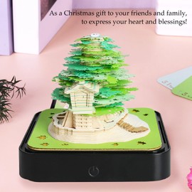 Calendario 3D Memo Pad 2024, Calendario 2024 DIY Earth, Bloc de Notas con Calendario Semanal 3D Magic Castle, Calendario de Escritorio, Bloc de Notas, Decoración DIY, para