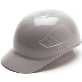 Pyramex Ridgeline 4 Point Glide Lock Suspension Bump Cap, Gray